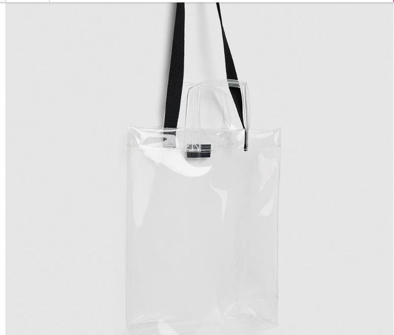 Clear PVC Cross Body Clutch Messenger Handbag Tote Shoulder Bag