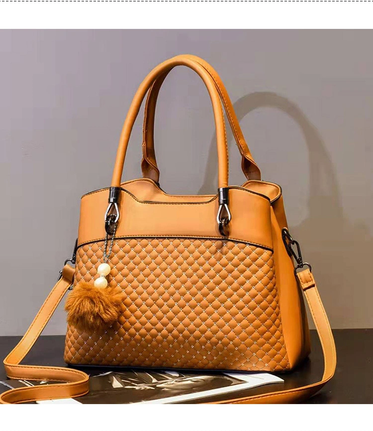 Girls Handbag in Various Colors Cowhide Leather Lady Tote Bag Shopping Bag