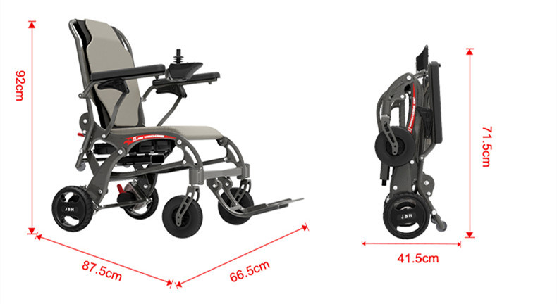 2021 New Lightweight Carbon Fiber Power Wheelchair