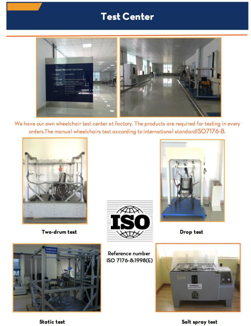 Lithium Battery Foldable Electric Wheelchair for Elderly People