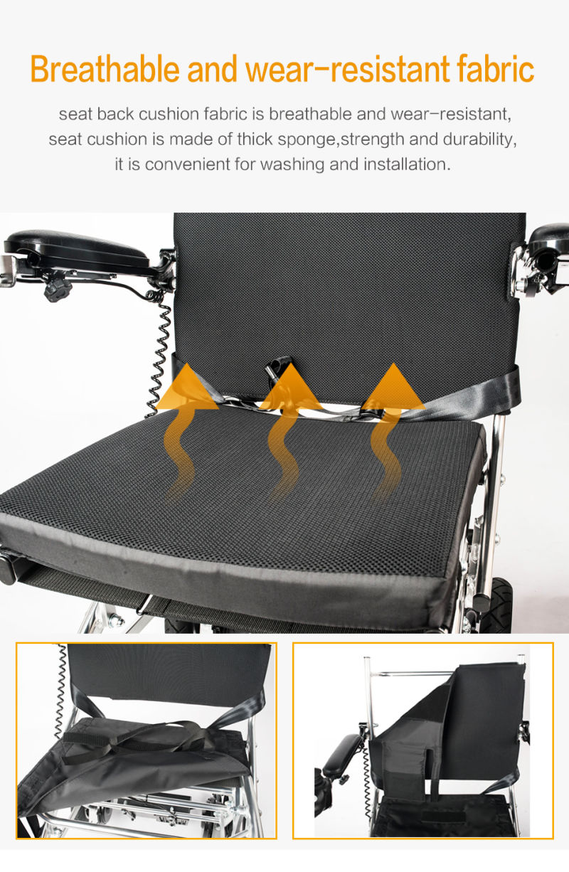 Strong Frame, Patented Design, Comfortable Drive, Portable Electric Wheelchair