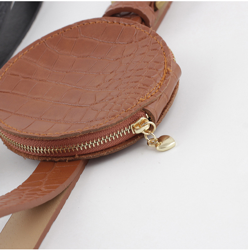 Fashionable Instagram-Inspired Style Waist Belt with Small Round Purse