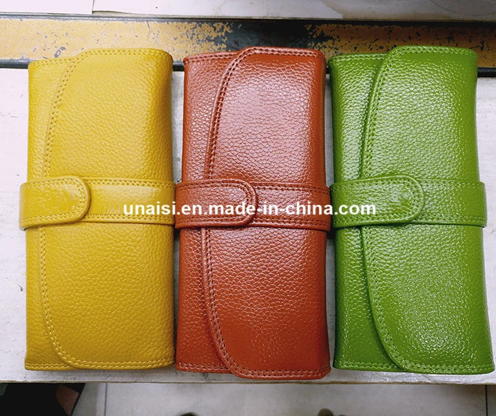 Wholesale Stock and Custom Leather Clutch Purse Long Ladies Wallet Purse