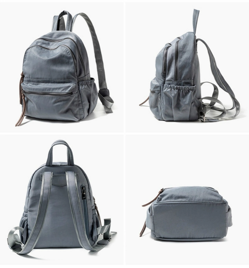 New Fashion Large Capacity Waterproof Oxford Backpack Bag, Haze Blue Women's Backpack Purse