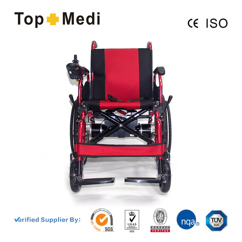 Lead Acid Battery Powered Lightweight Portable Electric Wheelchair for Elderly