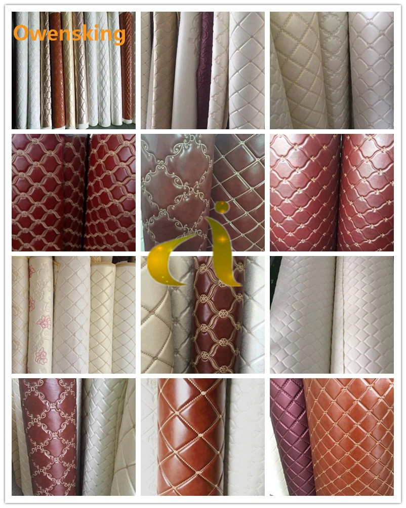 High Quality PVC Leather for Walls PU Leather Easy Clean Soft Colourful Leather for Furniture