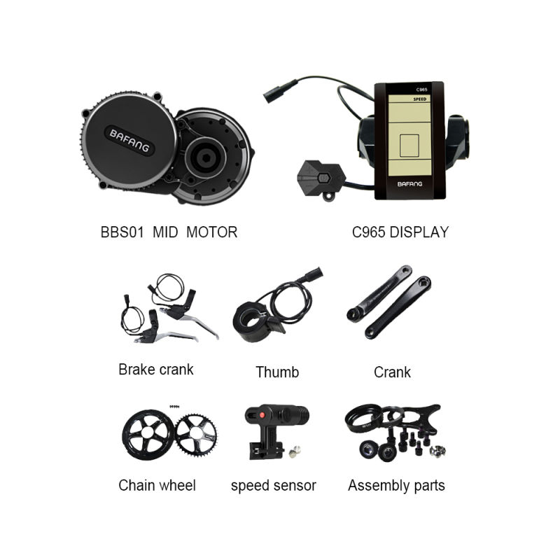 Bafang BBS02 500W MID Drive Motor Kits for Electric Bikes