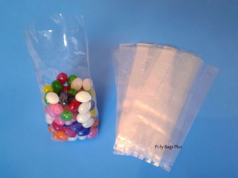 Small Clear Plastic Poly Cookies / Snack /Food Bags