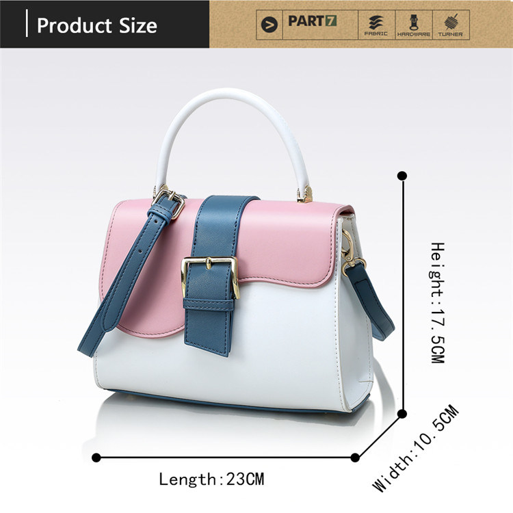 Fashion PU Top Handle Bags Shoulder Strap Women Bag Ladies Handbag