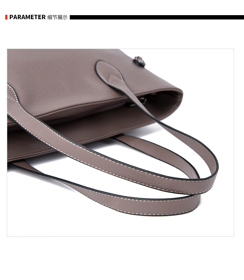 New Fashion Korean Commuter Fashion Business Tote Bag File Large Bag Large Capacity Shoulder Bag Lady Handbag