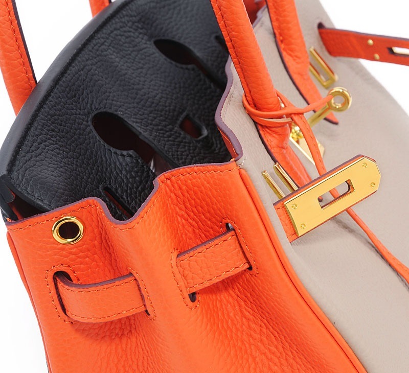 Europe Retro Luxury Brand Genuine Leather Handbag Designer Bags Tote Birkin Bag for Lady