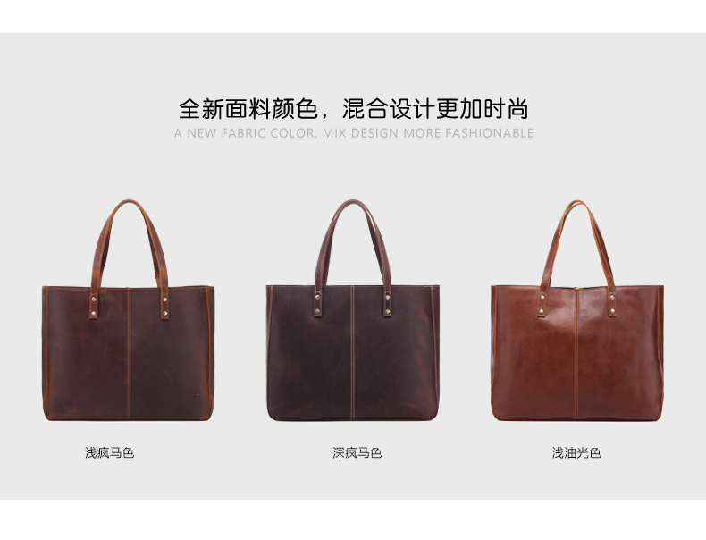 High Quality Elegant Designer 100% Genuine Leather Ladies Handbag Tote Bag