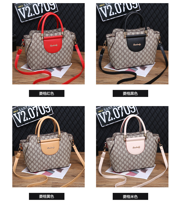 2019 New Arrival Designer Ladies Shoulder Tote Bag European Style PU Leather Women Handbag