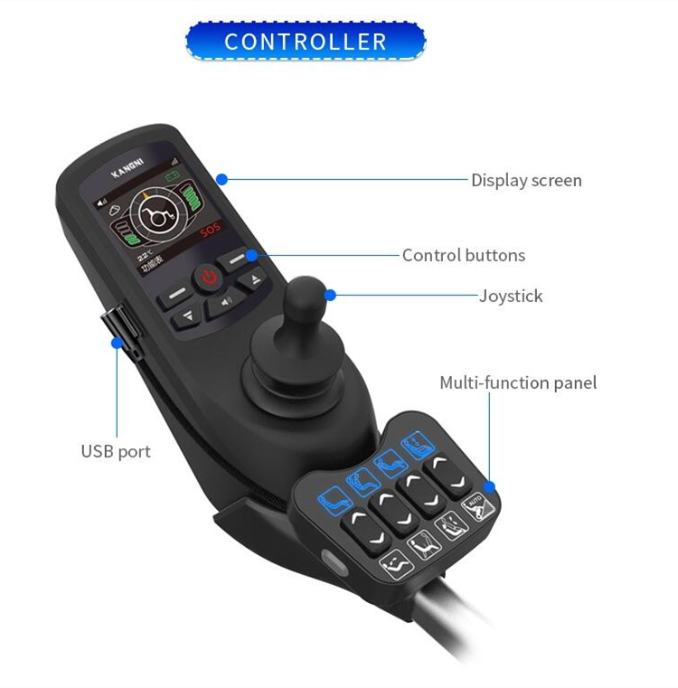 Multifunctional Folded Seat Lifting Power Electric Cerebral Palsy Wheelchair