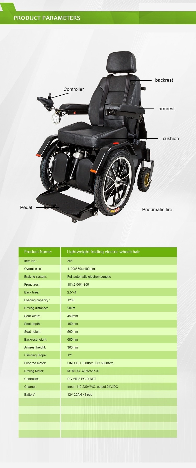 Medical Stand up Power Wheelchair Manufacturer Produce Mobile Chairs for The Elderly
