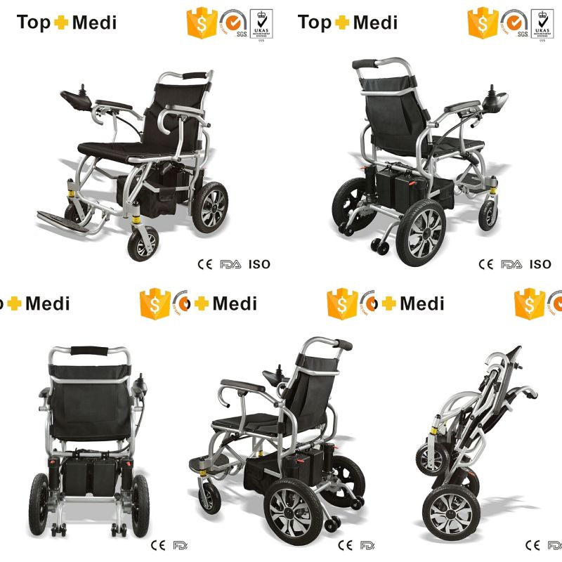 Folding and Portable Electric Wheelchair Weighs Only 18kg