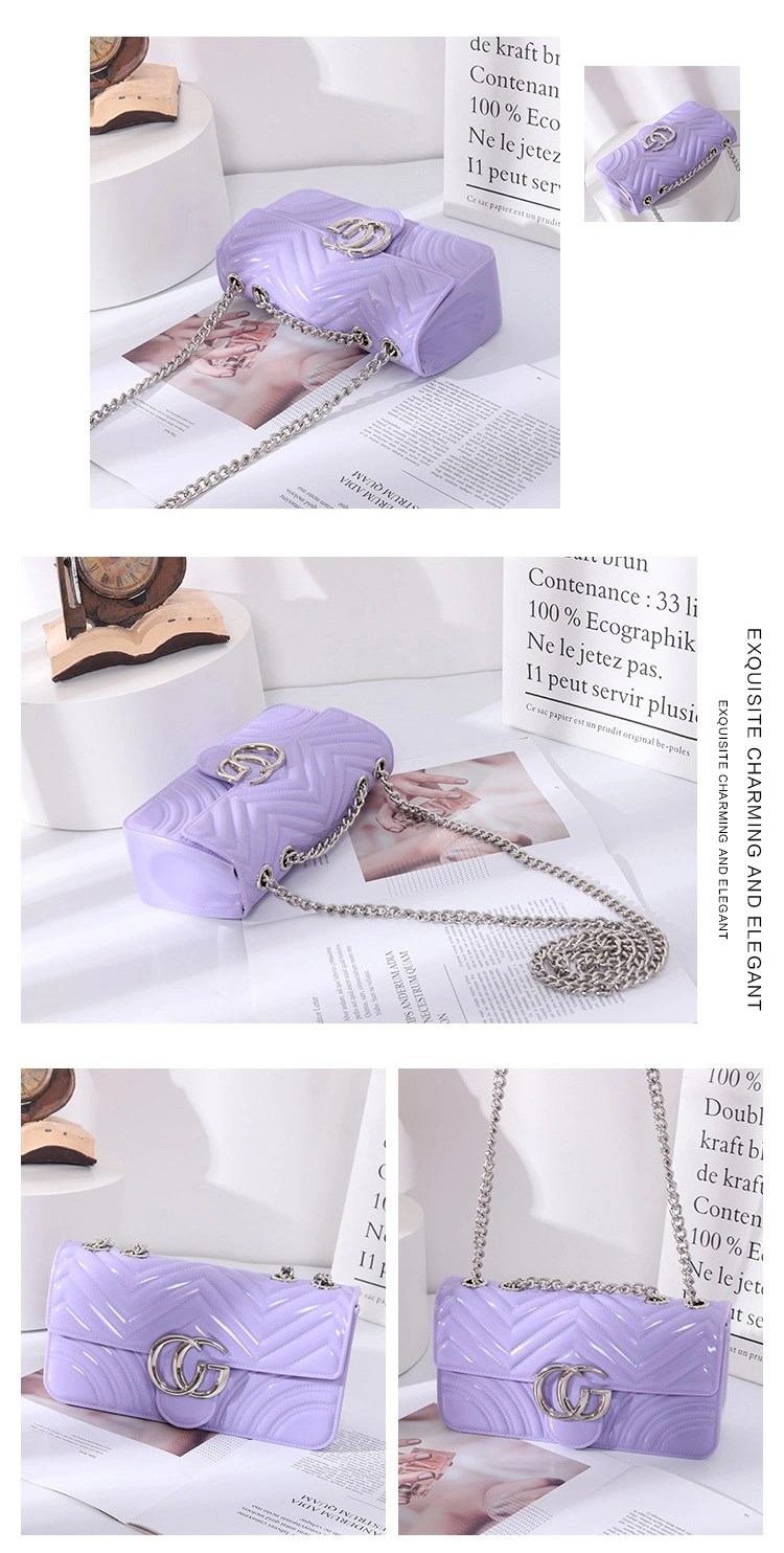 New Style Small Fashion Trend Jelly Bag and Purses PVC Material Small Handbags for Women