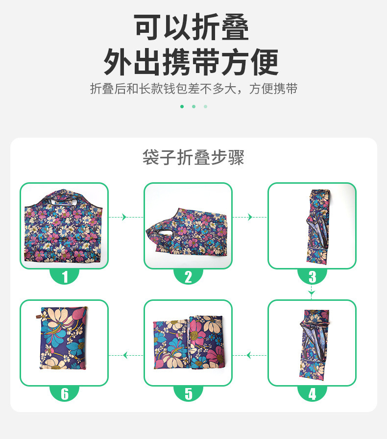 Eco Tote Bags Folding Package Handbags Canvas Bags Reusable Cotton Female Fold Shopping Bag