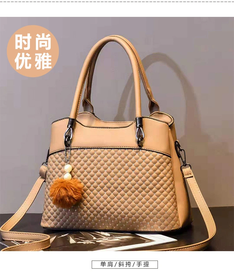 Girls Handbag in Various Colors Cowhide Leather Lady Tote Bag Shopping Bag