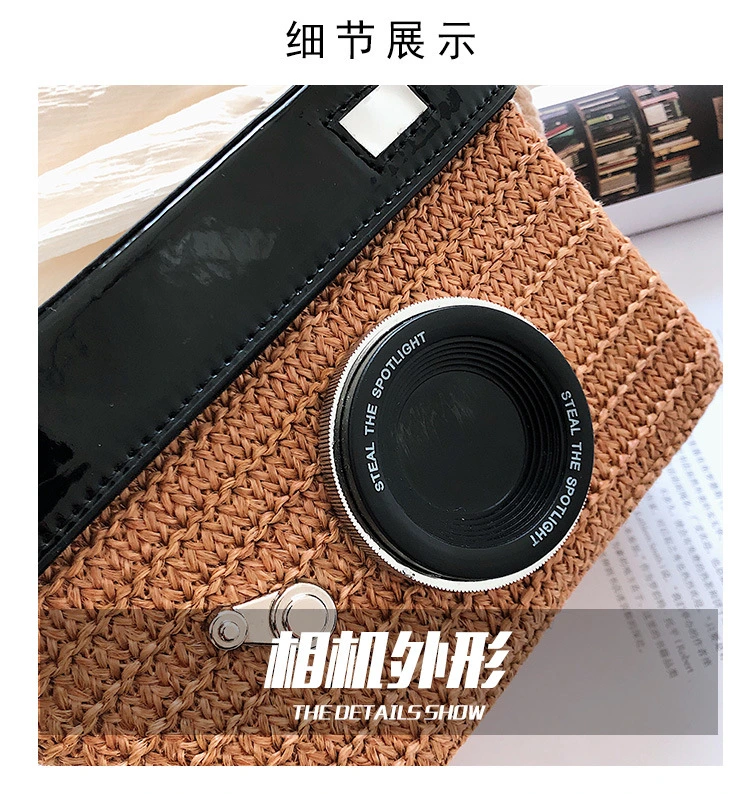 Free Shipping Wholesale Tote Summer Straw Camera Bags Beach Ladies Handbags for Women