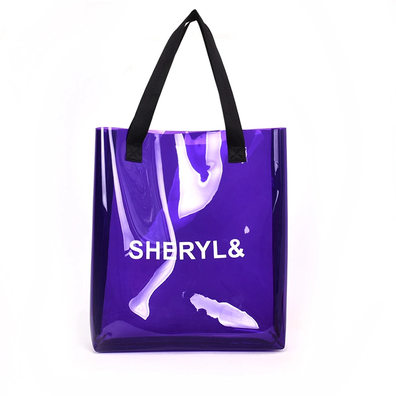 Fashion Clear Transparent PVC Large Size Tote Bag for Work