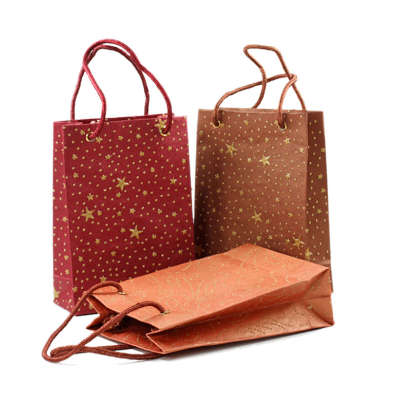 Embossed Printed Fancy Paper Bag with Your Own Design Women Handbags
