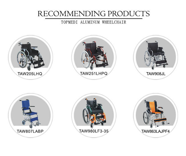 Topmedi Handicapped Disabled Reclining Children Cerebral Palsy Wheelchair Manual