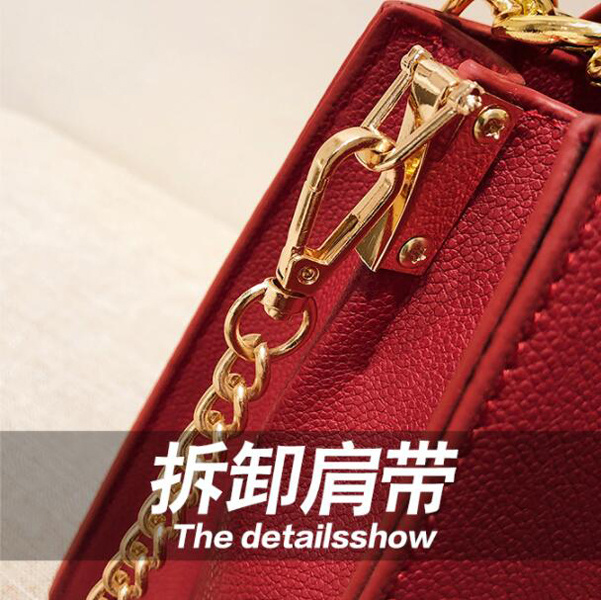 Women Bag Korean Style PU Leather Chain Handbags Shoulder Bags for Ladies