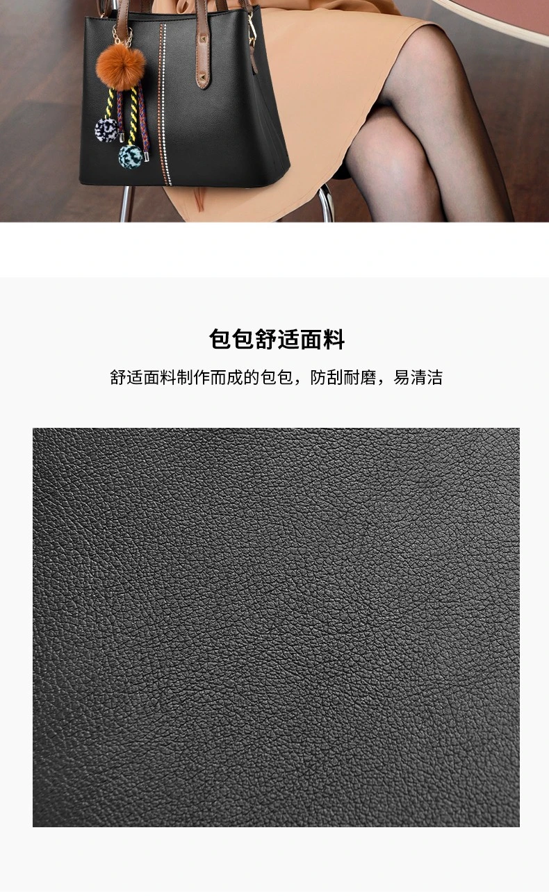 Totes Classic Monogram Shoulder Handbag Luxury Cowhide Leather Ladies Bags Woman Tote Bag