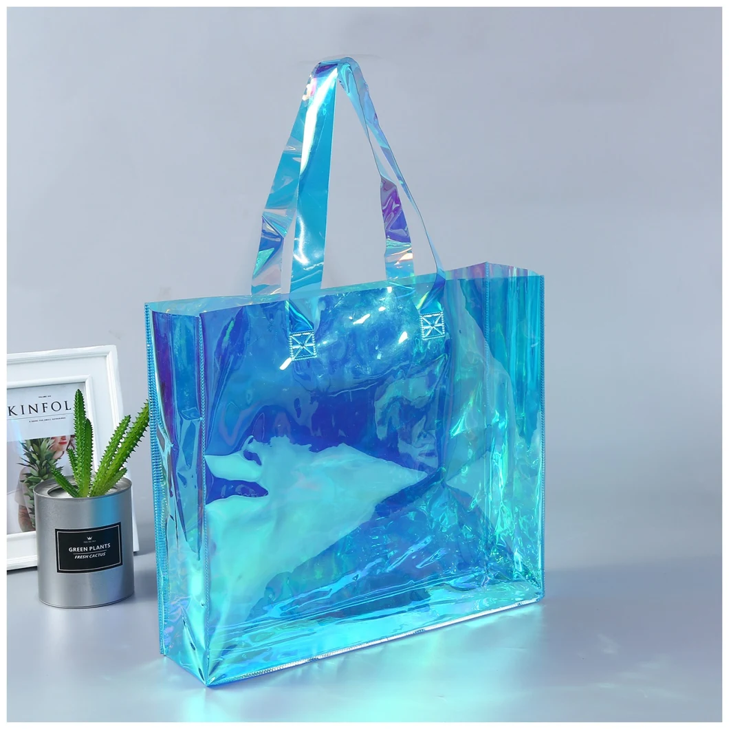 Fashion Clear Transparent PVC Large Size Tote Bag for Work