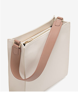 European Style Plain PU Travel Zipper Shoulder Bag