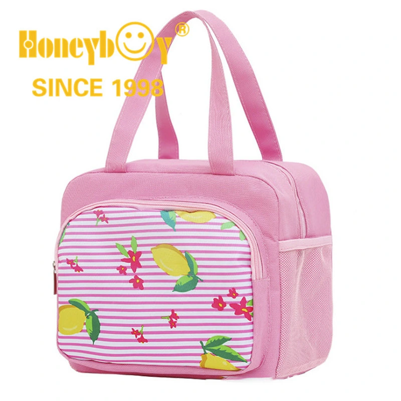 Insulated Lunch Bag Cooler Multi Color Waterproof Nimal Bags Women Portable Functional Polyester Thermal Wine Coolerbag