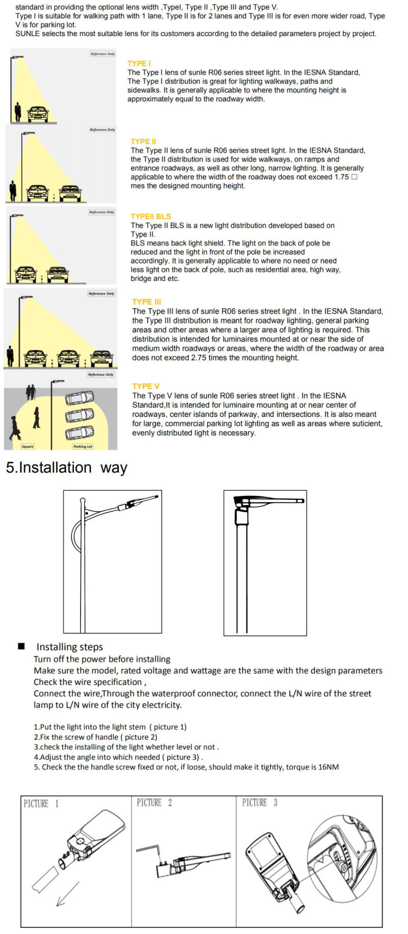 Small Watts AC85-265V Grey and Black Aluminum 30W LED Street Lighting