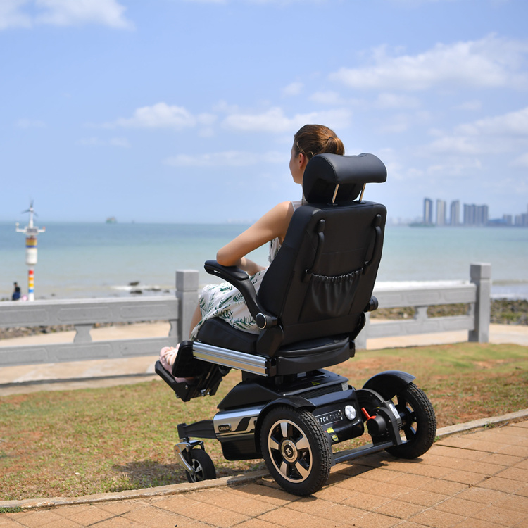 Sitting and Standing Assistance Electric Reclining Parapalegic Wheelchair