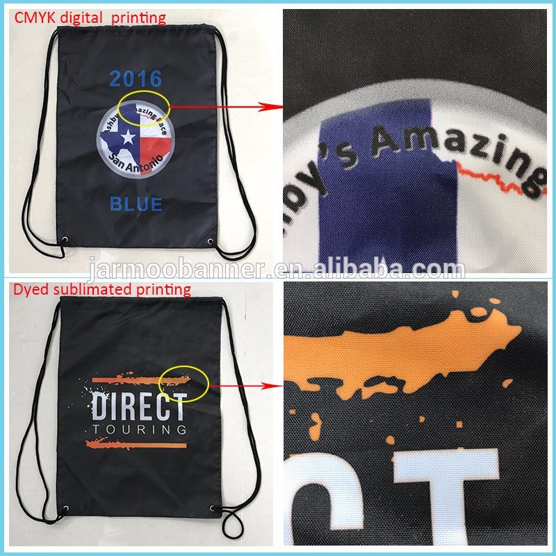 Custom Personalized Backpack Small Nylon Gym Drawstring Bags