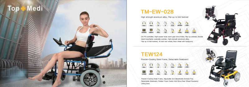 2020 Lightweight Motorized Disabled Handcycle Foldable Motors Power Electric Wheelchair