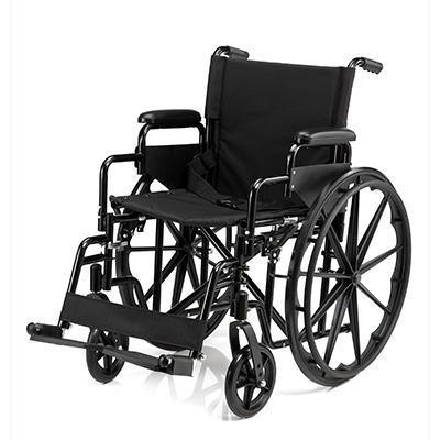 Wheelchair Lightweight Foldable with 24'' Rear Wheel