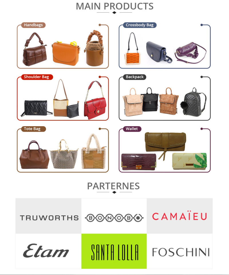 High Capacity Lady Handbag PU Leather Tote Bag for Women