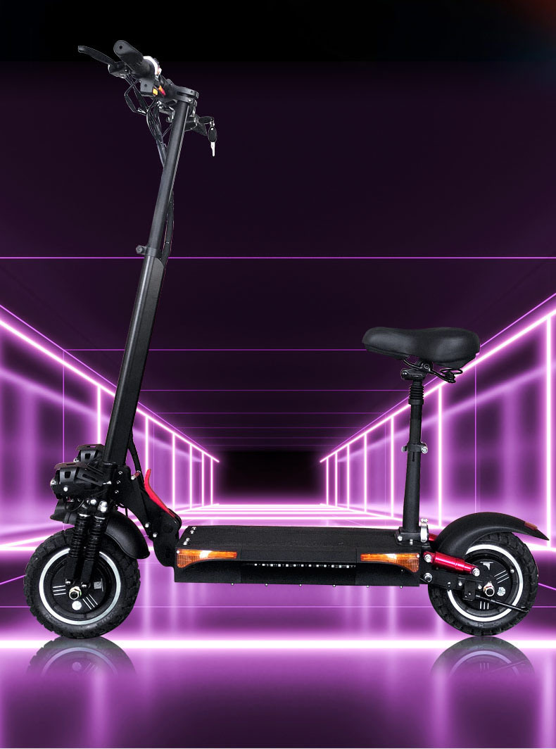 Wide Wheel Scooter E Scooter 500W*2 48V18ah Scooter Seat