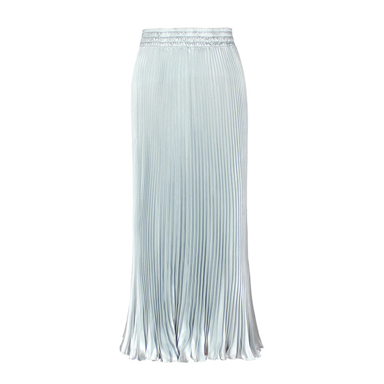 Manufacturing Customized Wholesale Solid Long Pleated Maxi Skirt for Women