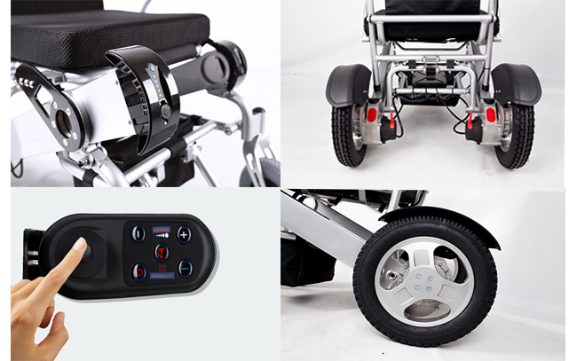 Cerebral Palsy Folding Power Wheelchair with Lithium Battery