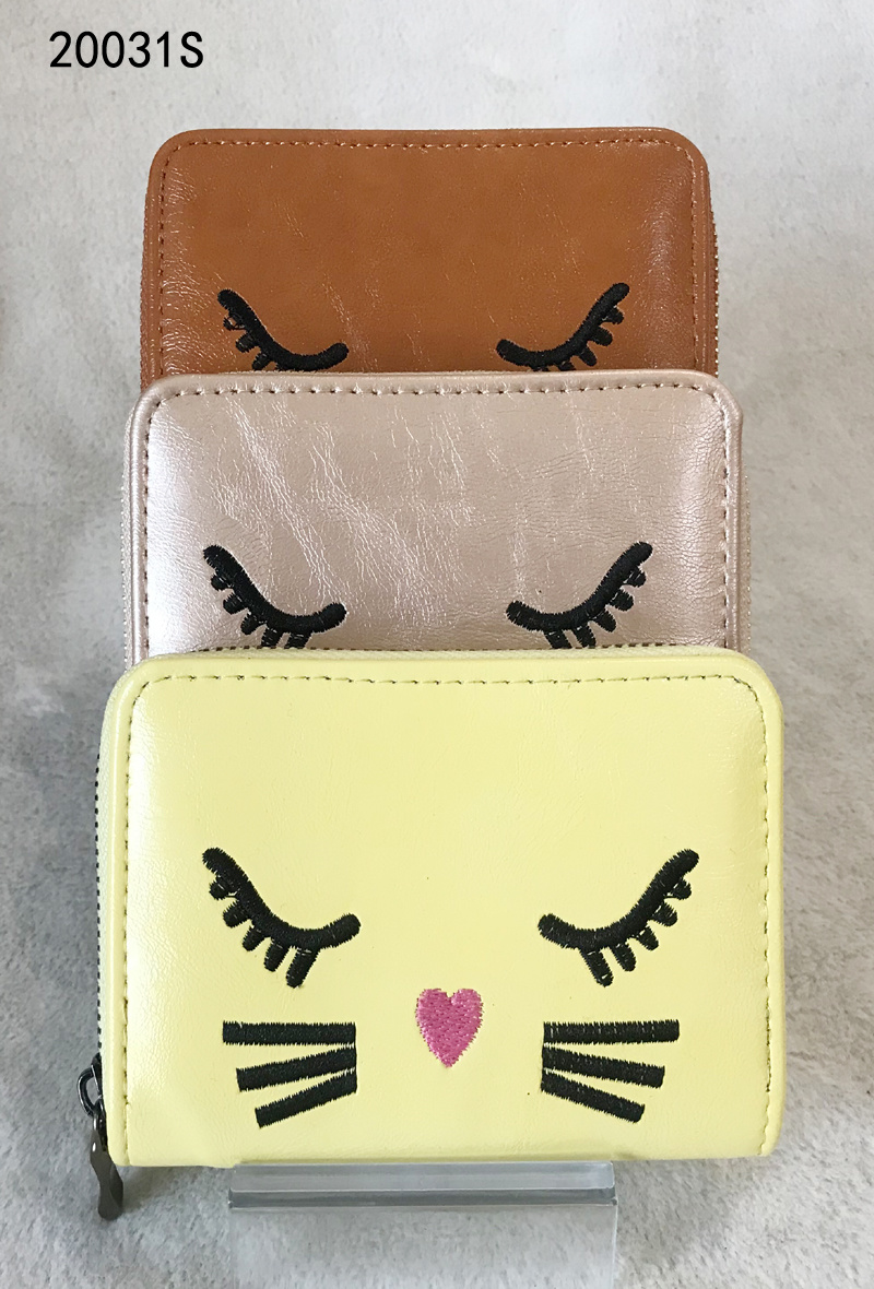 OEM Wallet Cute Kids Wallet Embroidery PU Wallet