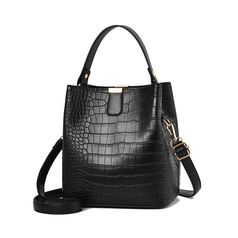 2020 Latest Hot Sale Crocodile Bucket Tote Bags Fashion Large Capacity Woman Handbags