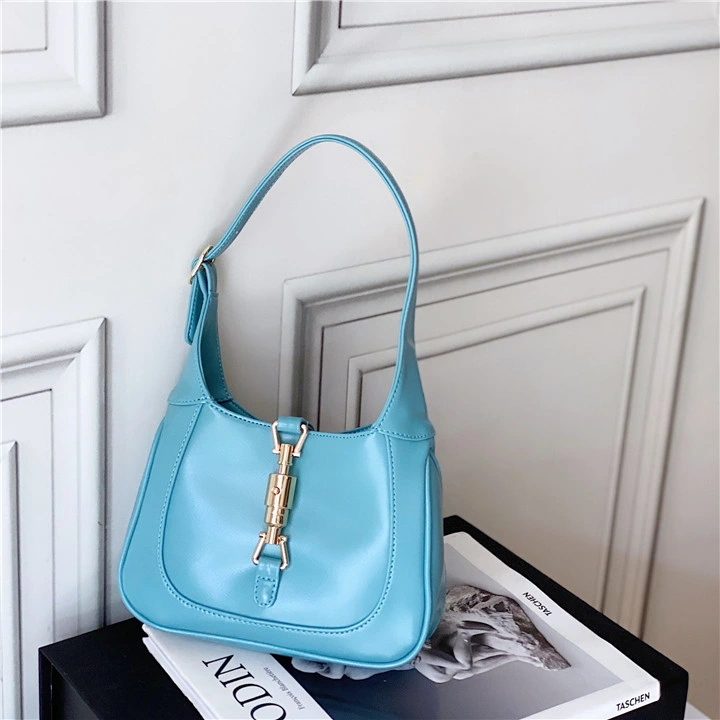 Emg6281 Small Mini Luxury Girls Underarm Bags Purse Handbag Woman Leather Vintage Shoulder Baguette Bag Women