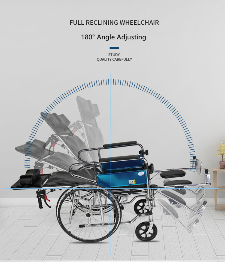 Folded Recline Back Manual Wheelchairs Price