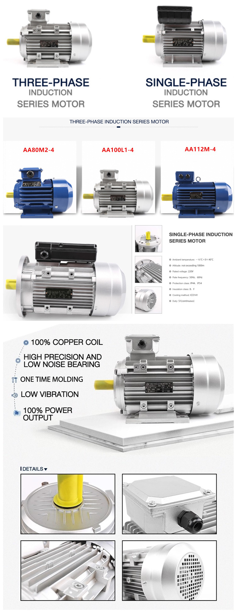 Contactor Motor, 4 HP Electric Motor, 2000W Electric Motor, Western Electric Motor