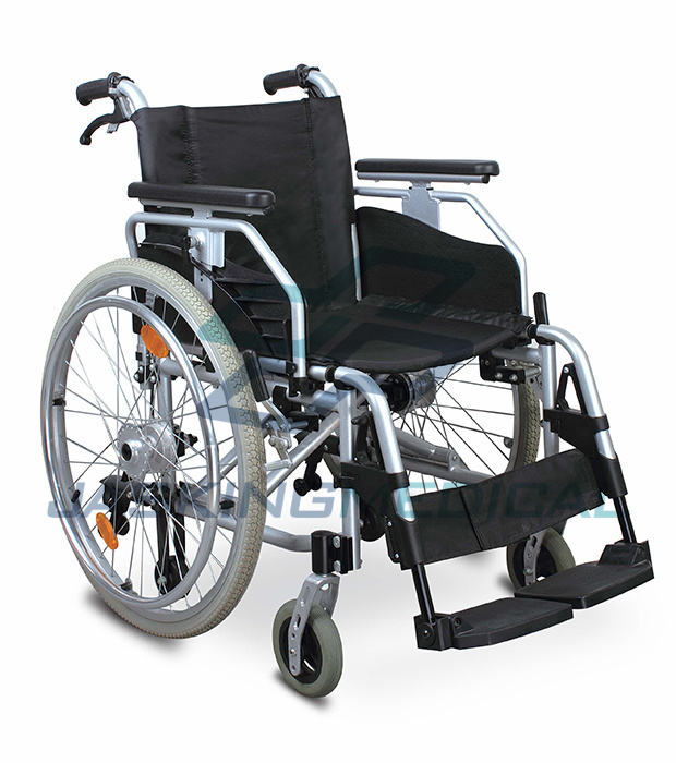 Aluminum Light Weight Pneumatic Tire Wheelchair for Elderly (JX-115LHQ)