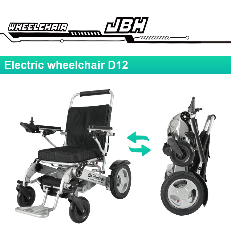 Handicapped Motorised Light Weight Electric Folding Wheelchair with FDA