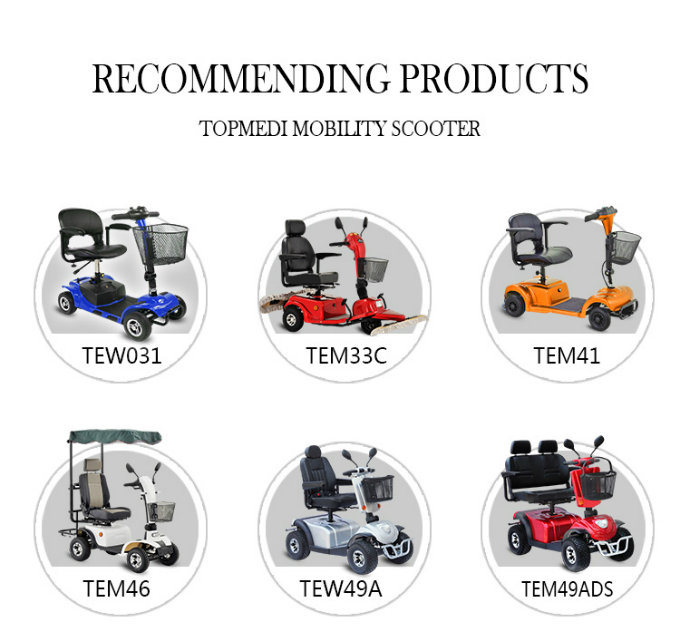 New 3 Wheel Folding Tricycle Electric Mobility Scooter for Elderly People