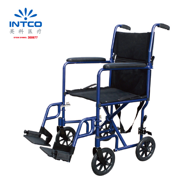 Steel Portable Transport Wheelchair for Disabled